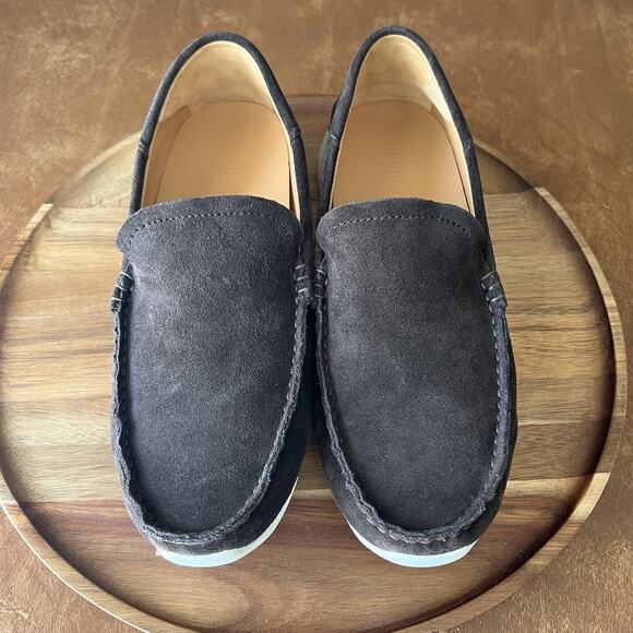 OluKai Ka\'a Loafer Slip On Arch Support Suede Dark Wood Brown Moc Men\'s 9 Shoes main image 6